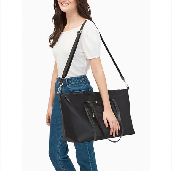 Kate spade jae weekender black nylon - Picture 1 of 17